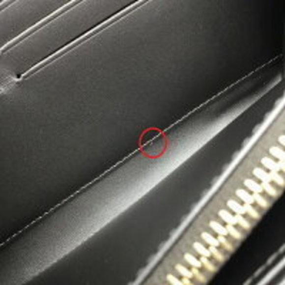 LOUIS VUITTON Zippy Wallet Champagne Metalize Grey Long Vernis - Picture 9 of 16